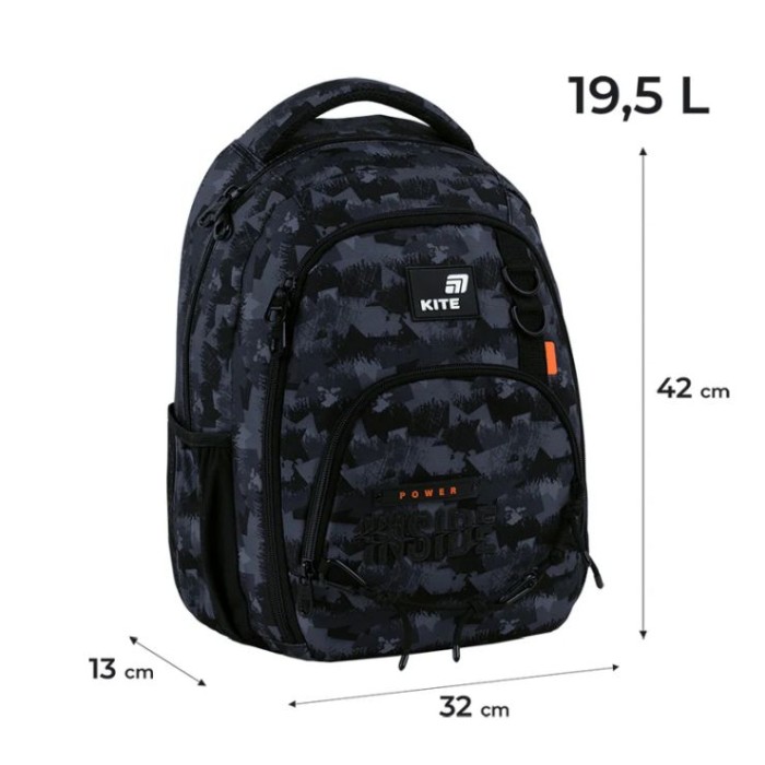 Рюкзак «Power Inside» 42х32х13 см, 905M, Kite Education teens