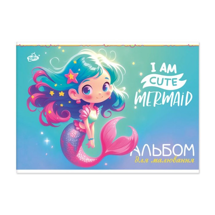 Альбом А4 30 аркушів 100 г/м2 на скобі, в асортименті, ТМ Brisk