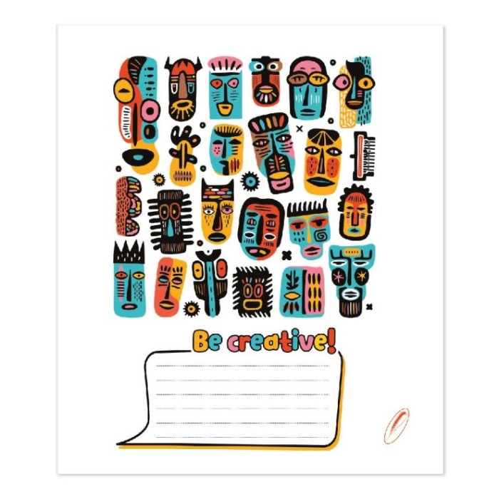 Зошит на 24 аркуші у лінію «Кумедні дудли», № 0093, Пір'їнка