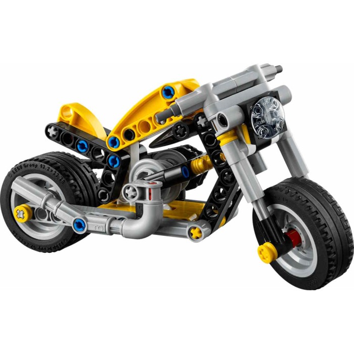 Конструктор «Жовтий мотоцикл» на 151 деталь, у коробці 16х6х14 см, ТМ Lego