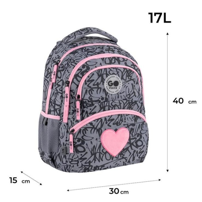 Рюкзак «Fluffy Heart» 40х15х30 см 175M-4, GoPack Education