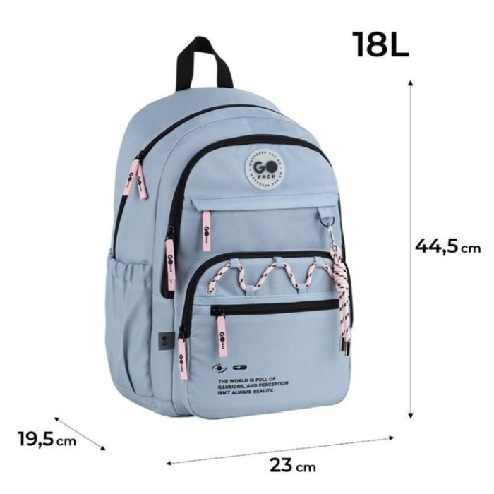 Рюкзак 44,5х19,5х23 см 121L-2, GoPack Teens