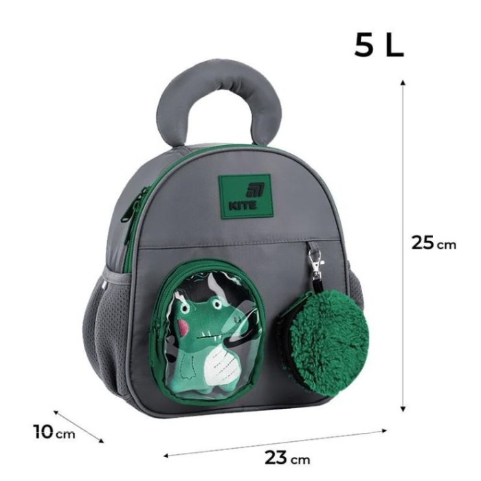 Рюкзак «Croco Boo» 25х10х23 см 2737, Kite Kids