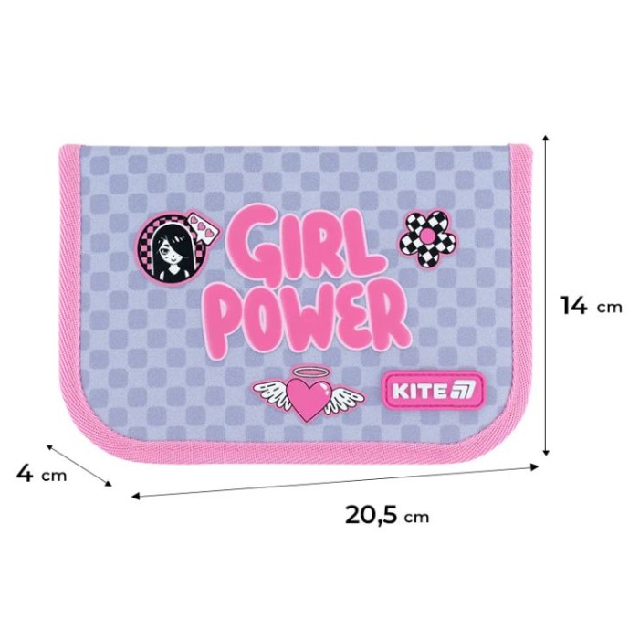 Набір «Girl's Power»: рюкзак 38х14х30 см, пенал 20,5х14 см та сумка для взуття 46х33 см, 556, ТМ Kite