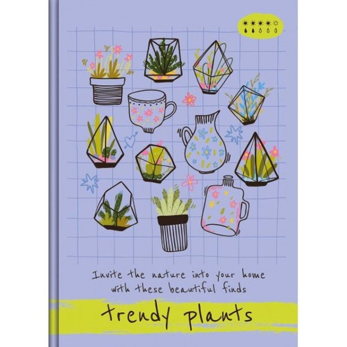 Блокнот «TRENDY PLANTS» А5 на 72 аркуші у клітинку з ламінованою обкладинкою, в асортименті, ТМ Рюкзачок