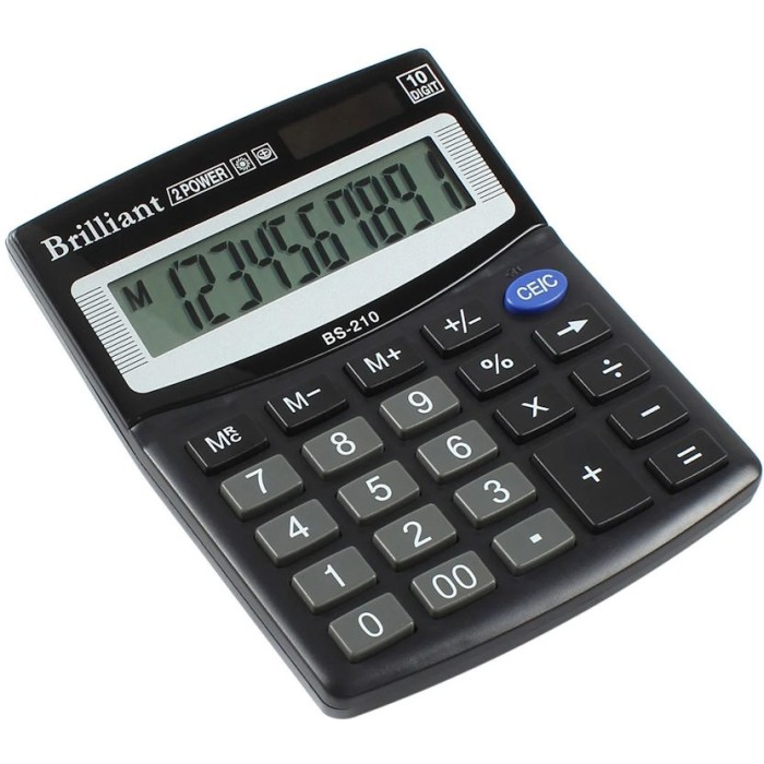 Калькулятор «Brilliant» 10х12,5 см, BS-210