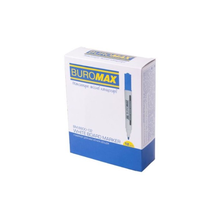 Маркер для магнітних дошок синій, спиртовий, ТМ Buromax