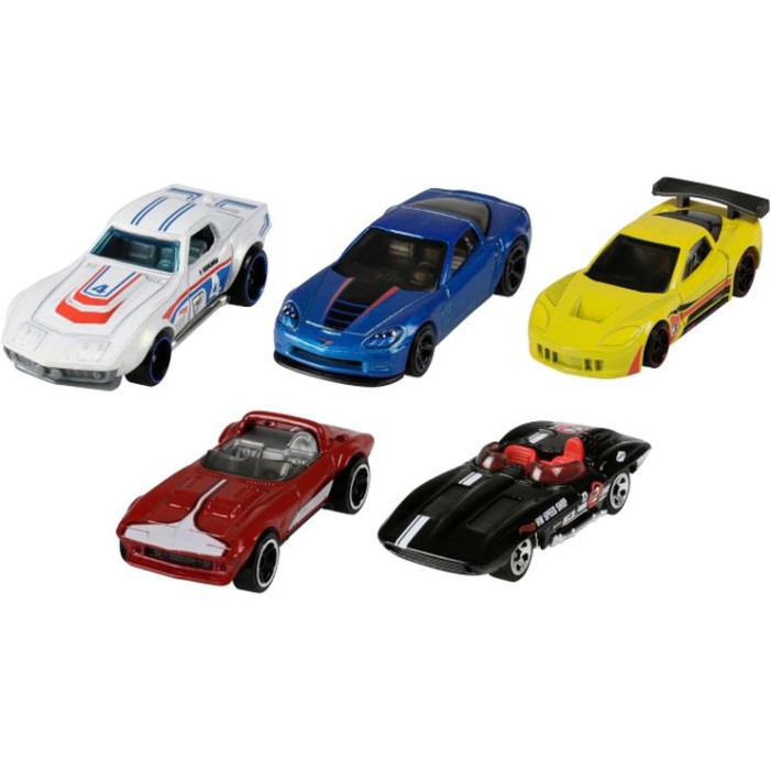 Подарунковий набір з 5 автомобілів у коробці 29х11х4 см, Hot Wheels, в асортименті