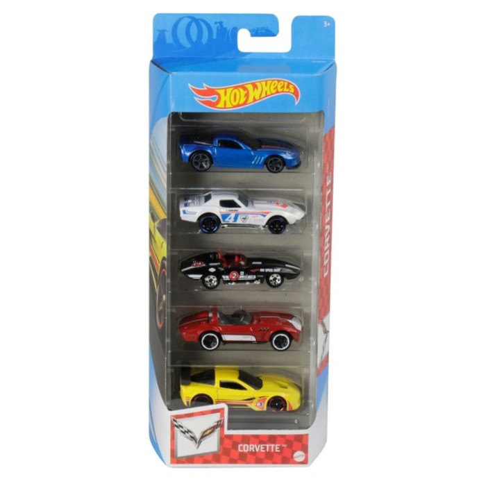 Подарунковий набір з 5 автомобілів у коробці 29х11х4 см, Hot Wheels, в асортименті