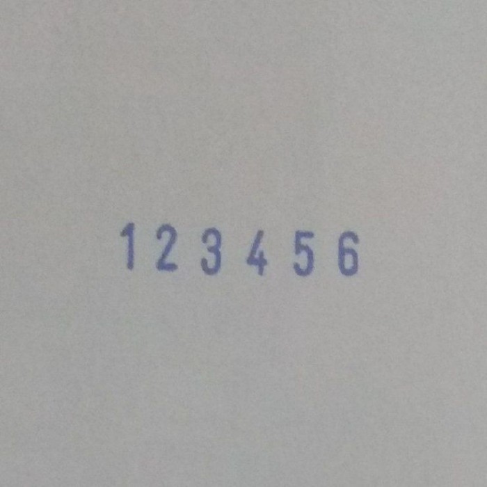 Нумератор міні 6 розрядів, 3,8 мм, COLOP