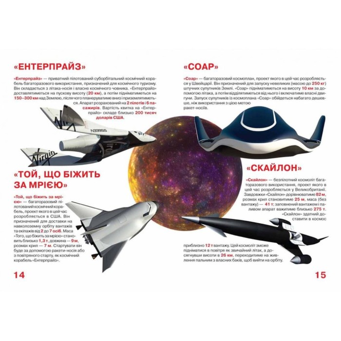 «Велика книжка.Космічні апарати» на 16 сторінок з м'якою обкладинкою 24х33 см, ТМ Кристал Бук