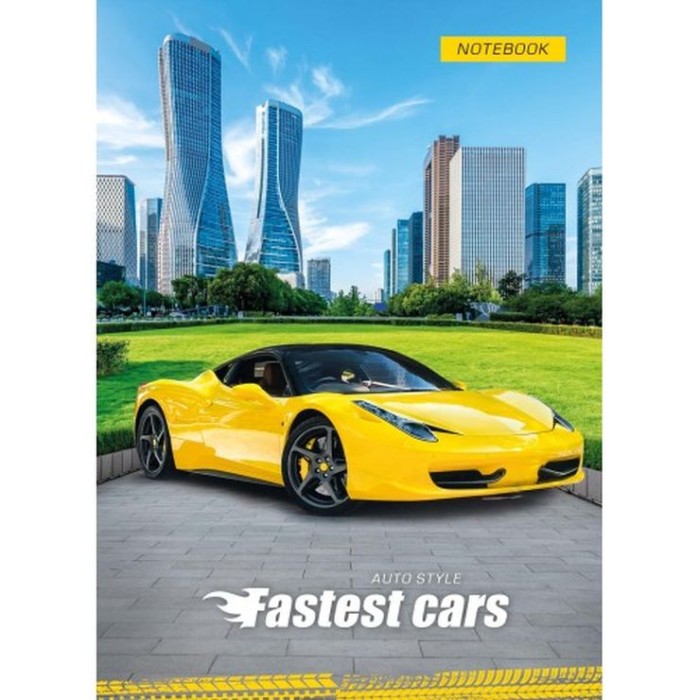 Блокнот «CARS» А6 на 48 аркушів у клітинку з твердою ламінованою обкладинкою, в асортименті, ТМ Рюкзачок