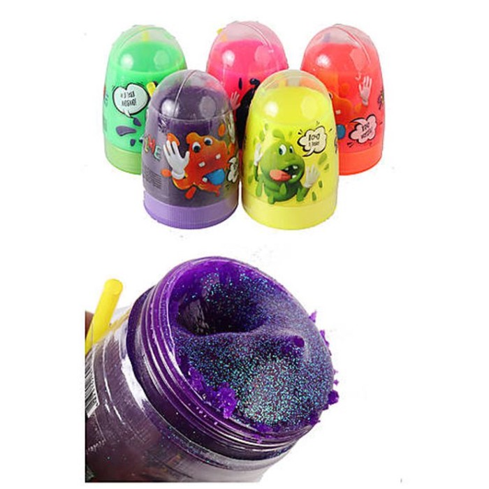 Слайм «Crazy Slime» у колбі 5х8 см, 20 шт у боксі 50х21,5х8 см, ТМ Данко Тойс