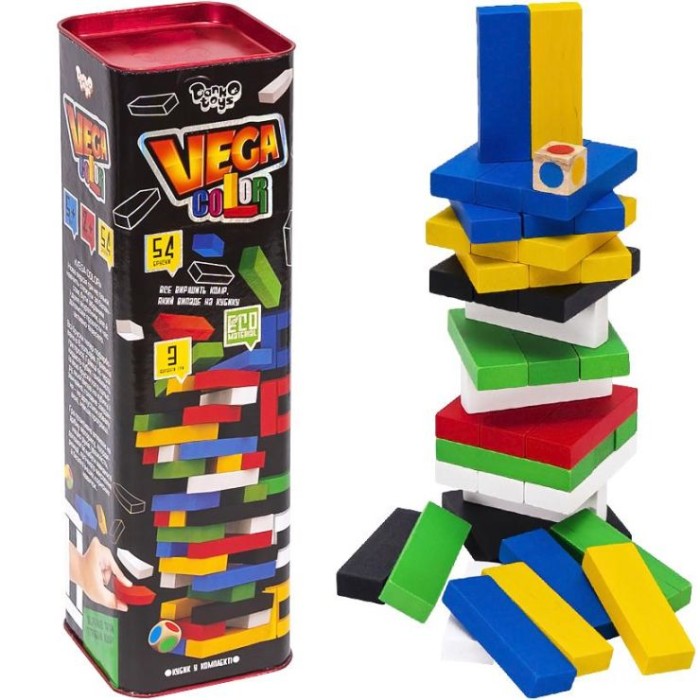 Гра настільна «VEGA. COLOR» розвиваюча, у коробці 10х10х31 см, ТМ Данко Тойс