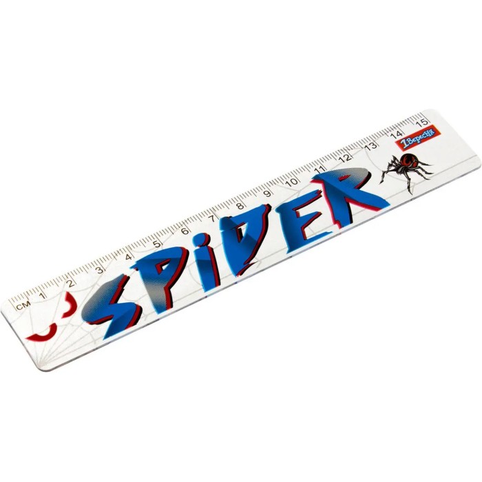 Лінійка «Spider» 15 см, ТМ 1 Вересня