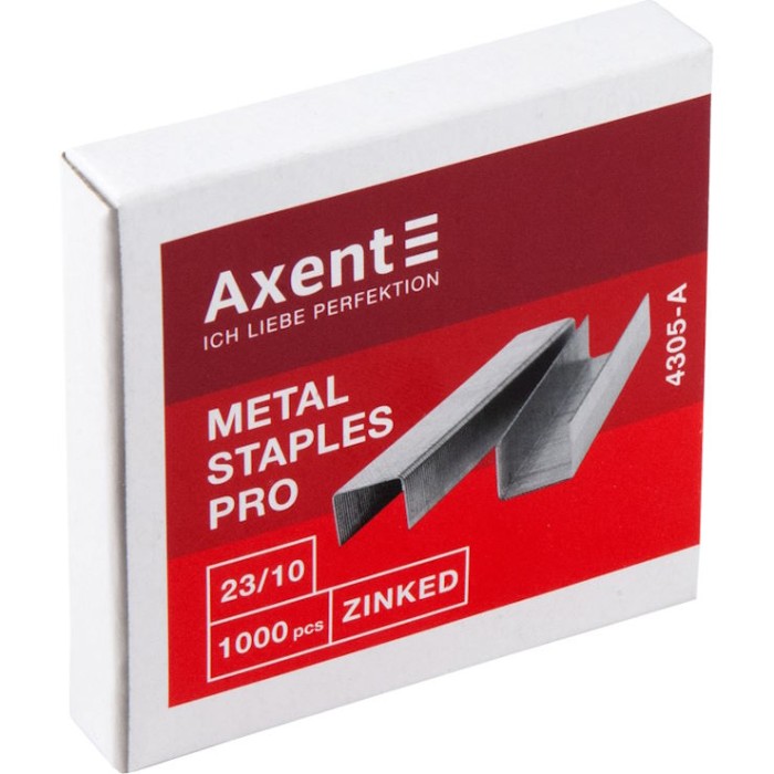 Скоби № 23/10 в упаковці 1000 шт, ТМ Axent