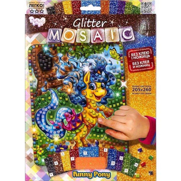 Креативна творчість «Блискуча мозаїка. Glitter Mosaic», в асортименті, ТМ Данко Тойс