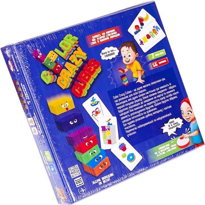 Гра настільна «Crazy Color Cubes» розвиваюча, у коробці 25х25х5 см, ТМ Данко Тойс
