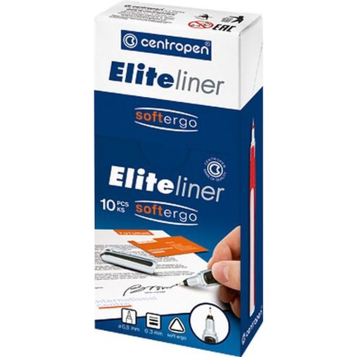 Лінер «Elite» 0,3 мм чорний, ТМ Centropen