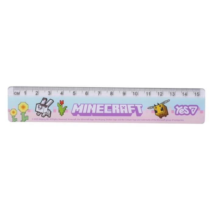 Лінійка «Minecraft.Весна» 15 см, ТМ Yes