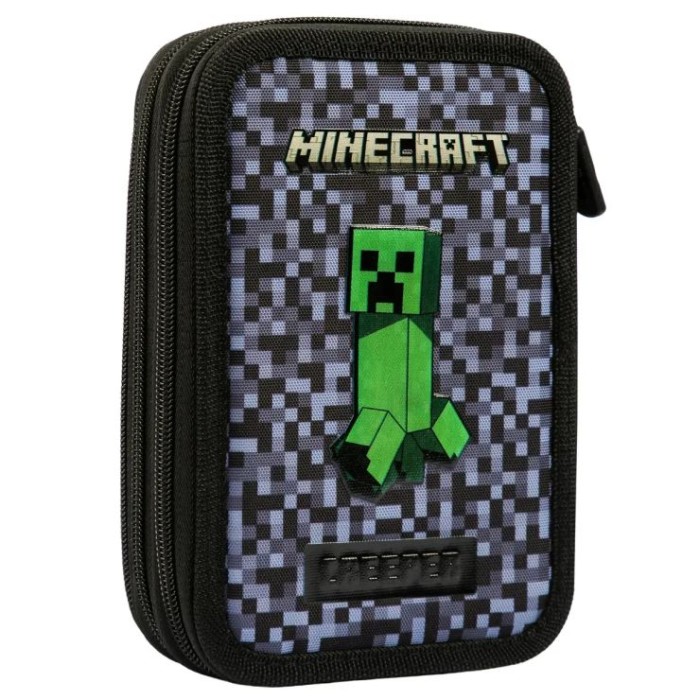 Пенал «Minecraft TNT» 21х14 см твердий на 3 відділення HP-05, ТМ Yes