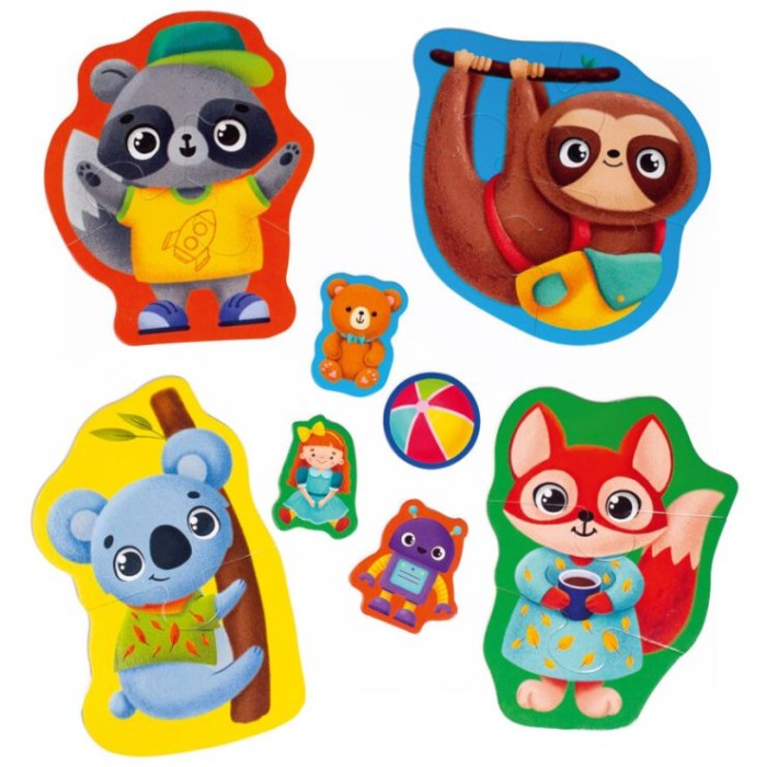 Пазли «Малюк Зможе. Тварини. Іграшки», у пакеті, ТМ Vladi Toys
