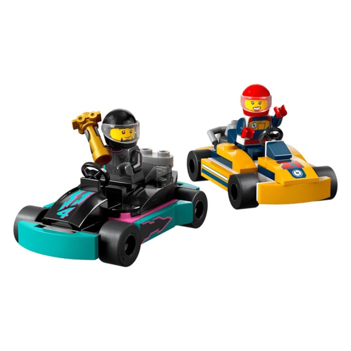 Конструктор «Картинг і гонщики» на 99 детлей, у коробці 16х5х14 см, ТМ Lego