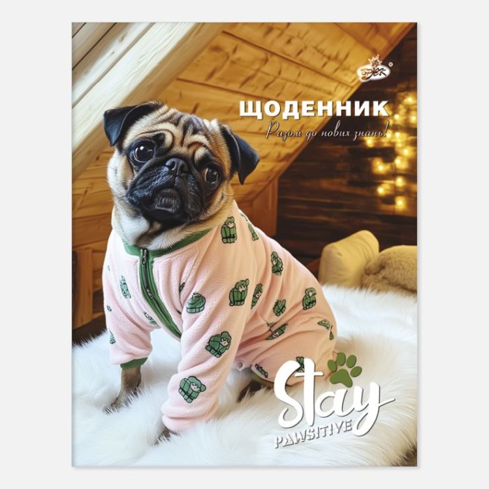 Щоденник А5 на 42 аркуші на скобі з м'якою обкладинкою, в асортименті, ТМ Brisk