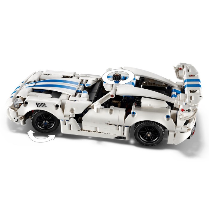 Конструктор «Спортивний автомобіль Dodge Viper GTS-R» на 805 деталей, у коробці 38х7х26 см, ТМ Lego