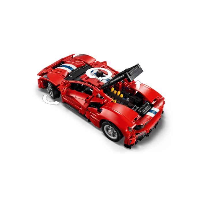 Конструктор «Автомобіль Ferrari 488 PISTA» на 882 деталі, у коробці 38х7х26 см, ТМ Lego
