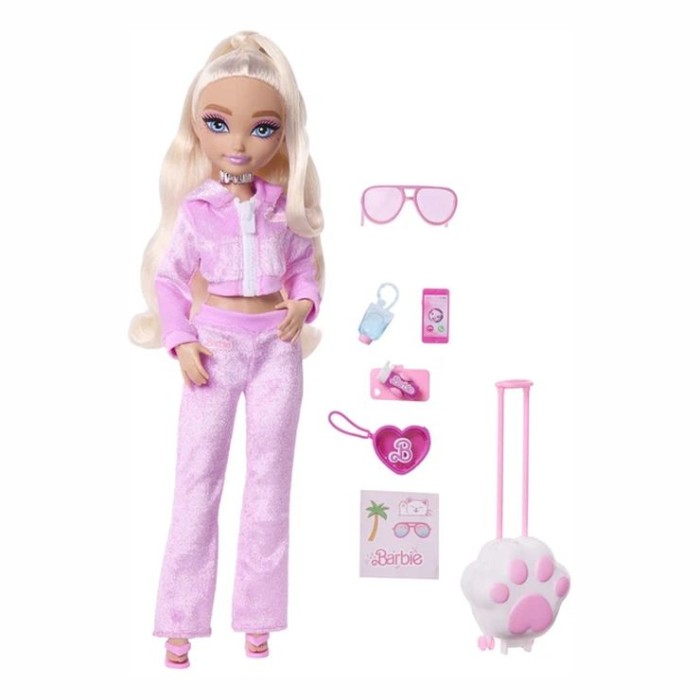 Лялька «Barbie Малібу. Dream Besties.Вікенд-подорож» 27 см з аксесуарами, у коробці 33х22 см