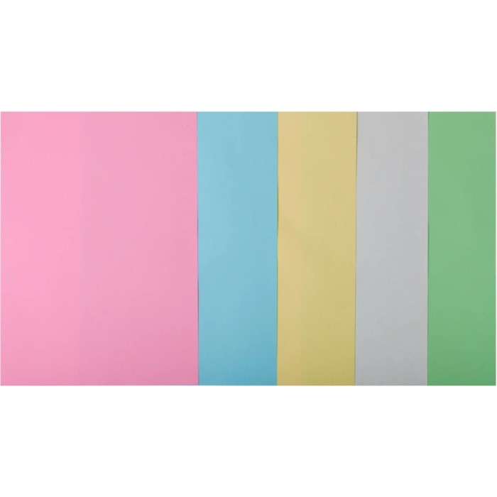 Папір кольоровий «PASTEL» А4 50 аркушів на 5 кольорів 80 г/м2, ТМ Buromax