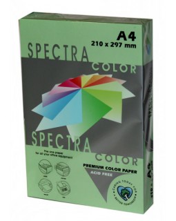 Бумага цветная, А4, 500 листов, 75 гр/м2, пастель, зеленая, Green 190, SPECTRA COLOR