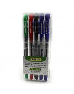 Набір ручок «Classic», кульково-масляних, 5 кольорів
