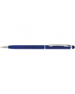 Ручка «STYLUS», шариковая, поворотная, металлическая, темно-синий корпус, синяя, ТМ Economix
