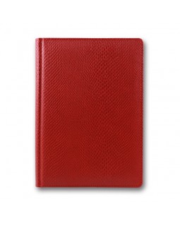 Щоденник недатований А5, 168 арк., 142 х 203 «Crocodile» червоний, заокруглені кути