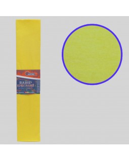 Гофро-бумага 55%, 50 х 200 см, 20 гр/м2, темно-желтая, TM J.Otten