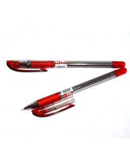 Ручка масляна, червона, 0,7 мм., 2500 м. «Max Writer Evolution» ТМ Hiper