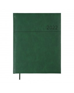 Еженедельник A4, датированный 2024 год «ORION» зеленый, искусственная кожа/поролон