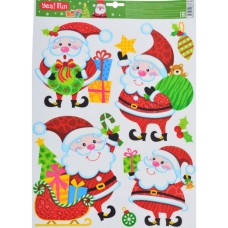 Наліпки новорічні для вікон, лазерні 41х29 см, Fun, ТМ Yes