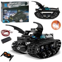 Конструктор «Танк» 20 см на 430 деталей р/к на акумуляторі зі світлом та USB, у коробці 25х20х7см
