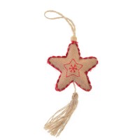 Підвіска декоративна «Зірочка» 16 см, світло - коричнева, Yes! Fun
