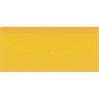 Євроконверт на кнопці, Е65, 180 мкм, фактура «глянець», прозорий, світло-жовтий, ТМ Economix