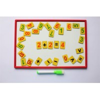 Магнітна дошка 308х207 мм з маркером та набором магнітних цифр