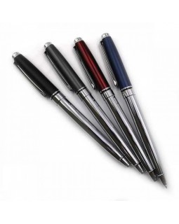 Ручка шариковая, поворотная, металлическая, синяя, в ассортименте, ТМ Baixin