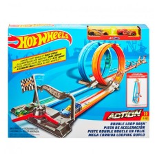 Трек «Подвійна петля», портативний, Hot Wheels