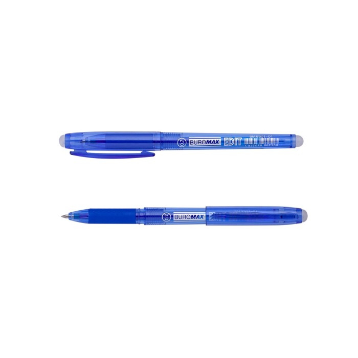 Ручка «Edit» пиши-стирай синя, 0,7 мм, TM Buromax