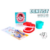 Набір «Лікар Стоматолог» з 4 предметів в сітці з картонною етикеткою 27х10х8 см, ТМ Технок