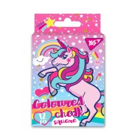 Крейда «Unicorn» 12 шт на 6 кольорів квадратна, ТМ YES