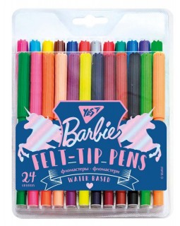 Фломастери 24 кольори «Barbie» ТМ YES